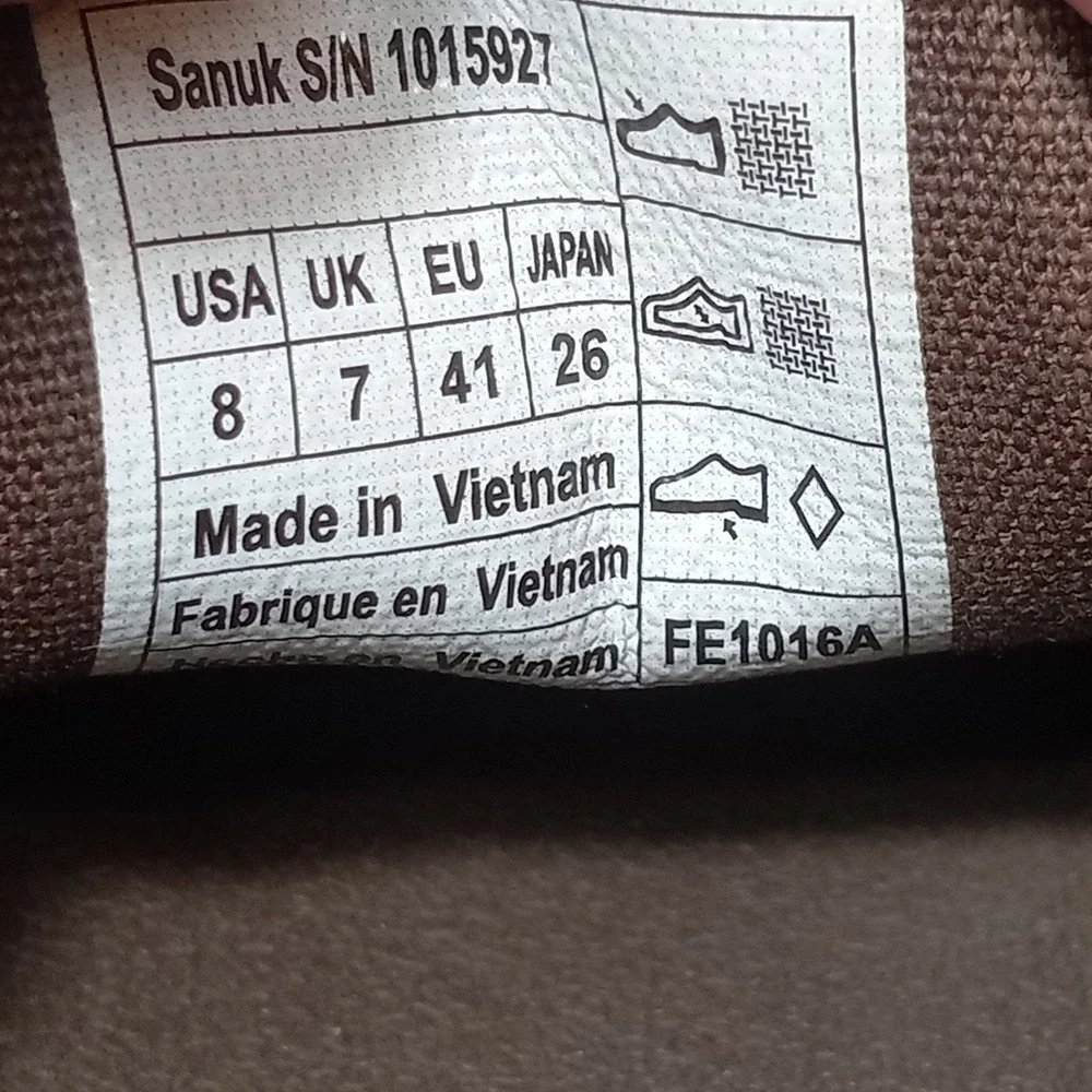 Sanuk Vagabond Mens Brown Canvas Slip On Loafers Sidewalk Surfer Shoes 1015927 8